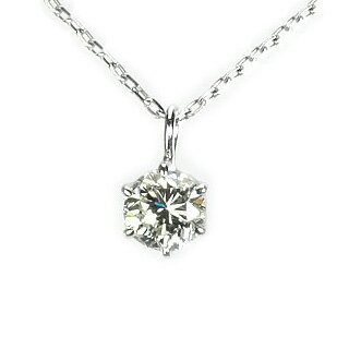 0.345ct Jカラー SI2 Fair プラチナダイヤモンドネックレス【中央宝石研究所ソーティング付き】