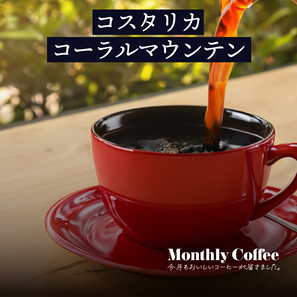 5月マンスリーコーヒー コスタリカ コーラルマウンテン 200g （コーヒー豆 コーヒー粉） 数量限定 公式キャラバンコーヒー