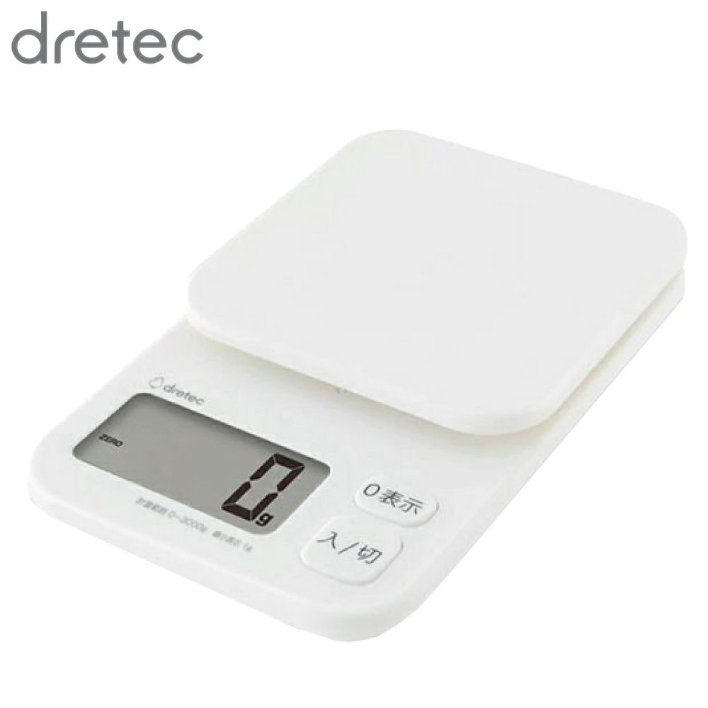 Rakuten - dretec デジタルスケール トルテ 1kg ホワイト KS-632WT | デジタルスケール 計量器 測り 計り 量り デジタル 家庭 オフィス オートパワーオフ機能 シンプル