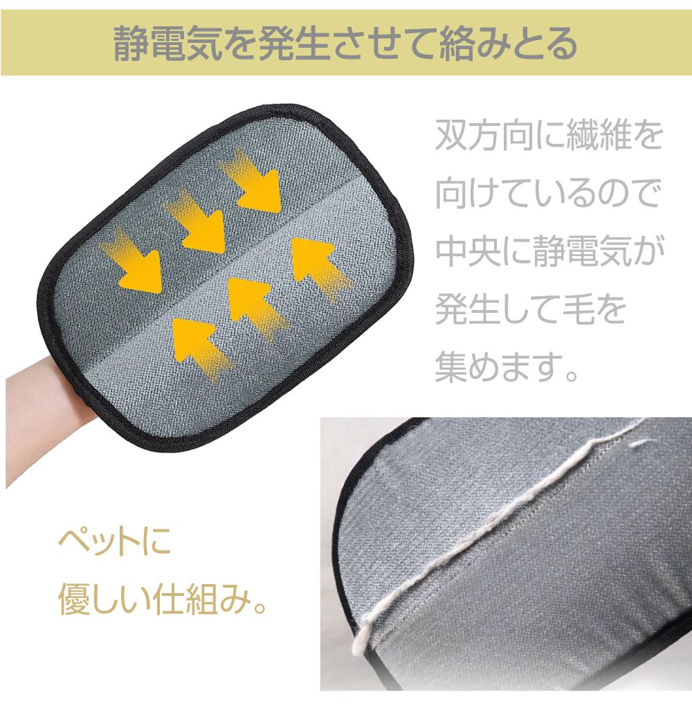 グルーミング ミトン グローブ ペット用 ヘアリムーバー 抜け毛取り ブラッシング ...