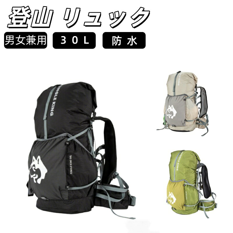 樂天商城 - 登山 リュックサック30L 大容量 バックパック 軽量 リュック アウトドア レディース メンズ 背面通気 防災リュック ハイキング レインカバー付き 旅行 遠足 春の登山 おしゃれ