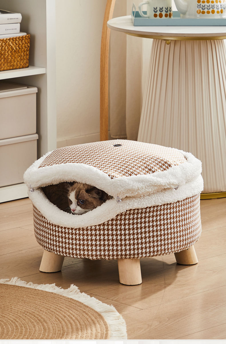 猫ハウス 防寒 暖かい ぬくぬく 可愛い猫ベッド 猫用寝床 防寒猫ハウス 猫用テント...