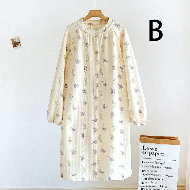 授乳服 ルームワンピース ネグリジェ パジャマ ルームウェア レディース 春 秋 長...