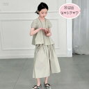 韓国子供服 女の子 セットアップ レジャー 夏服 普段着 通学着 キッズ 半袖シャツ+スカート 2点セット 子ども服 イベント パーティー 誕生日 着心地良い ...
