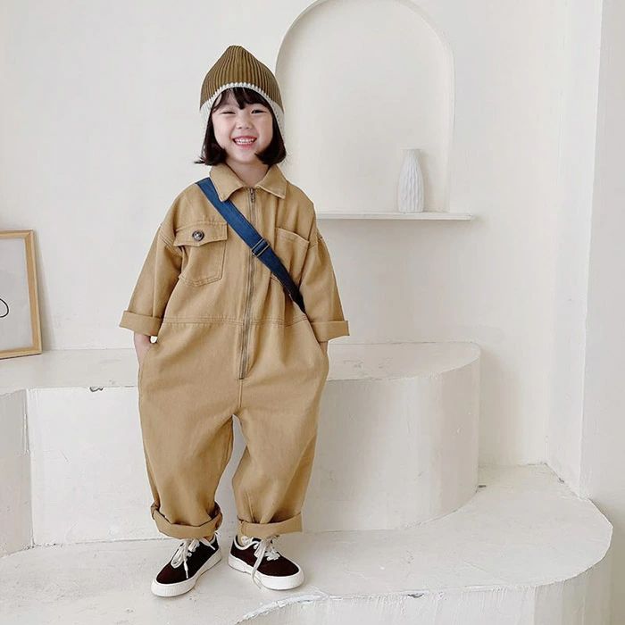 ベビー服 キッズ オールインワン オーバーオール デニム ボディースーツ カバーオ...
