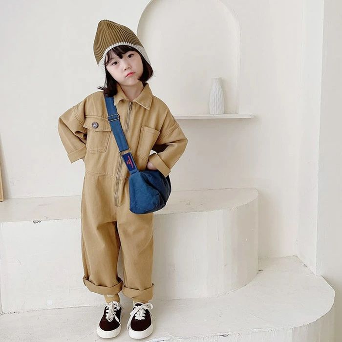 ベビー服 キッズ オールインワン オーバーオール デニム ボディースーツ カバーオ...