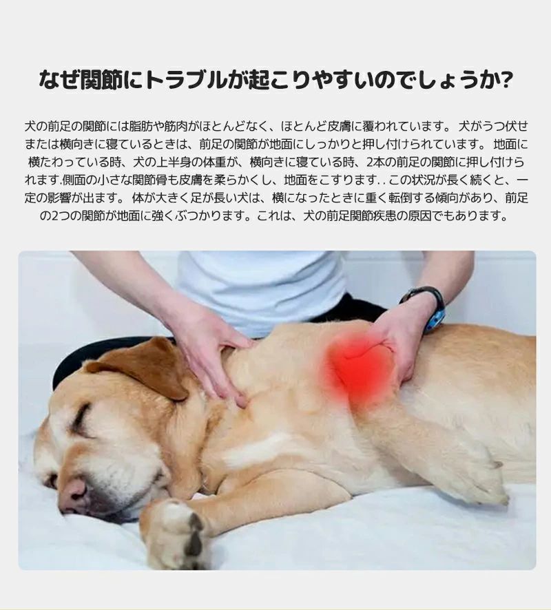 犬用レッグウォーマー 柔らかい 関節プロテクター 膝サポーター 足保護 履かせやす...