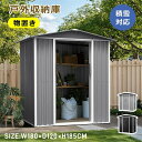 【即納】物置 屋外 屋外収納庫 スチール物置 大容量収納 収納ボックス 収納庫 小型 置き配 幅180*奥行き120*高185 ストッカー 物置 ベランダ ゴミ...
