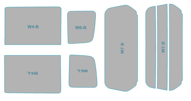 カーフィルム カット済み シルフィード 断熱スモーク スズキ エブリイワゴン 【DA64W型】 年式 H22.5-H27.1 車検対応 業務用 スモークフィルム ウインドウ フィルム