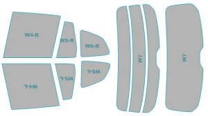 色褪せしづらい カーフィルム BMW X3 M 【G01型(TS30)】 年式 R3.10- カット済み UVカット 紫外線 99％カット スモークフィルム 車フィルム 車ガラスフィルム ウィンドウフィルム