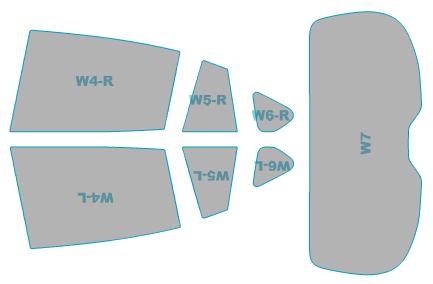 カーフィルム カット済み シルフィード 断熱スモーク スバル XV e-BOXER 年式 R2.10- 車検対応 業務用 スモークフィルム ウインドウ フィルム