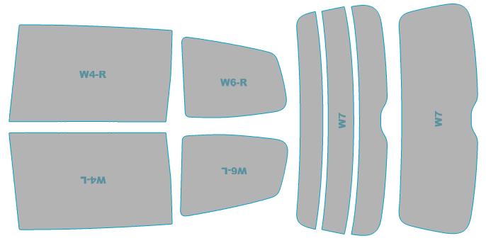 送料無料 カーフィルム カット済み 断熱スモーク フォルクスワーゲン Sharan 【7NCTH型】 年式 H23.2-H27.8 車用品 バイク用品 車用品 アクセサリー 日除け用品 カーフィルム