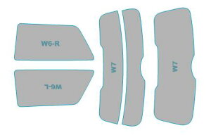 色褪せしづらい カーフィルム ミニ 3 Door 年式 H22.10-H26.3 カット済み UVカット 紫外線 99％カット スモークフィルム 車フィルム 車ガラスフィルム ウィンドウフィルム
