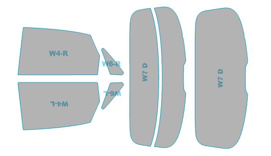 カーフィルム カット済み ウインコス 断熱スモーク アウディ A1 Sportback 【8XCAX型】 年式 H24.6-H27.5 車検対応 業務用 スモークフィルム ウインドウ フィルム