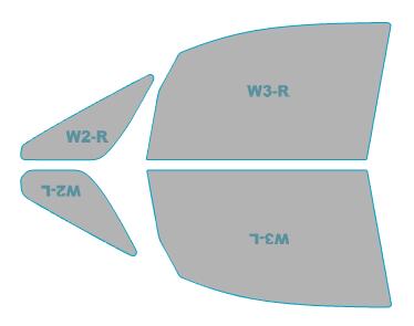 送料無料 カーフィルム カット済み 運転席 助手席 シルフィード FGR-500 三菱 デリカD:5 (ガソリン車) 【CV2W型/CV5W型】 年式 H31.2-R1.12 車用品 バイク用品 車用品 アクセサリー 日除け用品 カーフィルム 赤外線カット 断熱フィルム