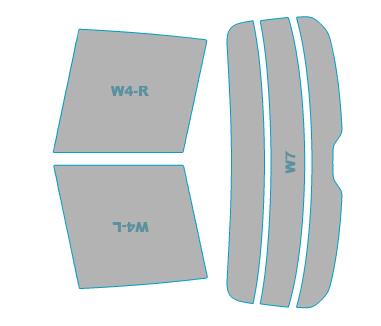 送料無料 カーフィルム カット済み 断熱スモーク BMW X3 【GP01型(TX30)】 年式 H29.10- サイド2面 リア1面のみ