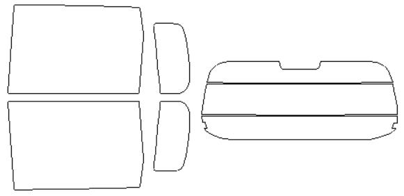 ウインコス カーフィルム カット済み 日産 適合 オッティ　H92W　H18、10 断熱スモーク 車 スモークフィルム