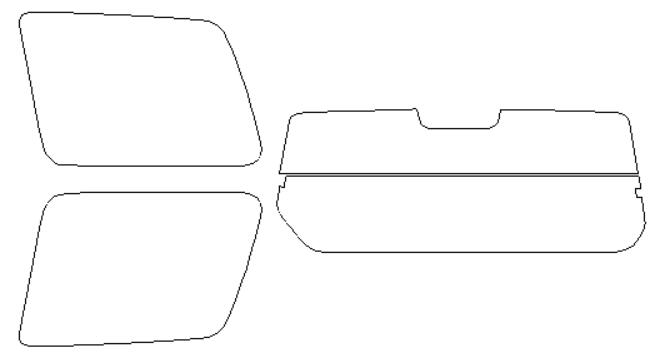 シルフィード カーフィルム カット済み 日産 適合 キックス　ABA−H59A　H20，10〜 断熱スモーク 車 スモークフィルム