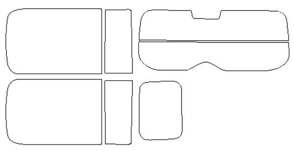 日産 適合 キューブキュービック　BGZ11 H15，9 カット済み 色褪せしづらい カーフィルム 車 スモークフィルム UVカット 断熱 遮熱 DIY対応