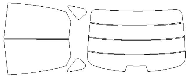 日産 適合 シルフィ　TB17　H24．12〜 カット済み 色褪せしづらい カーフィルム 車 スモークフィルム UVカット 断熱 遮熱 DIY対応