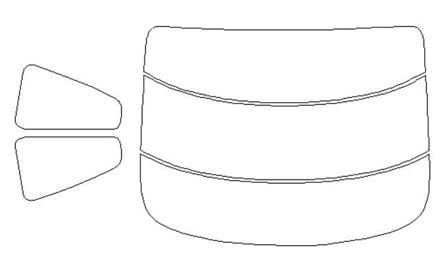 ウインコス カーフィルム カット済み 日産 適合 スカイライン　2ドア　R35　H14 断熱スモーク 車 スモークフィルム