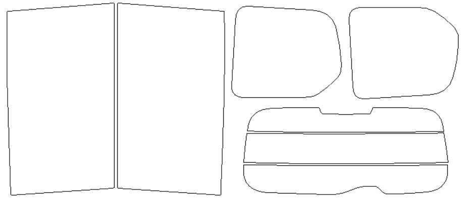 ウインコス カーフィルム カット済み 日産 適合 セレナ　GC28　R4，11〜 デジタルミラー切り抜きなし 断熱スモーク 車 スモークフィルム