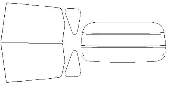 ウインコス カーフィルム カット済み 日産 適合 デイズ　B21W　H25，6〜 断熱スモーク 車 スモークフィルム