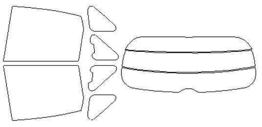 日産 適合 ノート　E13　R2，12〜 デジタルミラー切り抜きなし カット済み 色褪せしづらい カーフィルム 車 スモークフィルム UVカット 断熱 遮熱 DIY対応