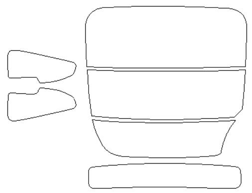シルフィード カーフィルム カット済み ホンダ 適合 CR−Z　ZF1　H22，2〜 断熱スモーク 車 スモークフィルム