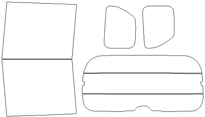 シルフィード カーフィルム カット済み ホンダ 適合 N−BOX　JF3　H29，9〜 断熱スモーク 車 スモークフィルム