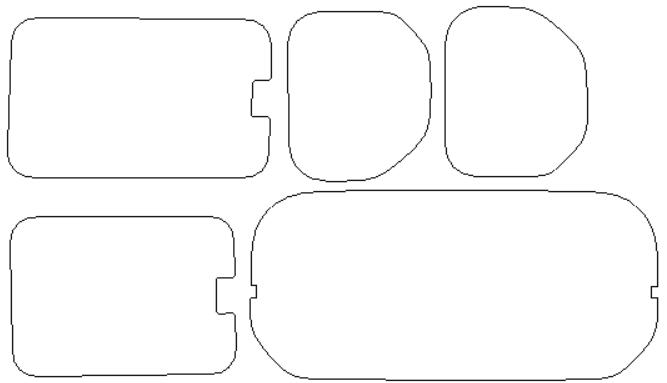 ウインコス カーフィルム カット済み ホンダ 適合 N−VAN ハイルーフ　JJ1　H30，7〜 開閉式ドアタイプ 断熱スモーク 車 スモークフィルム