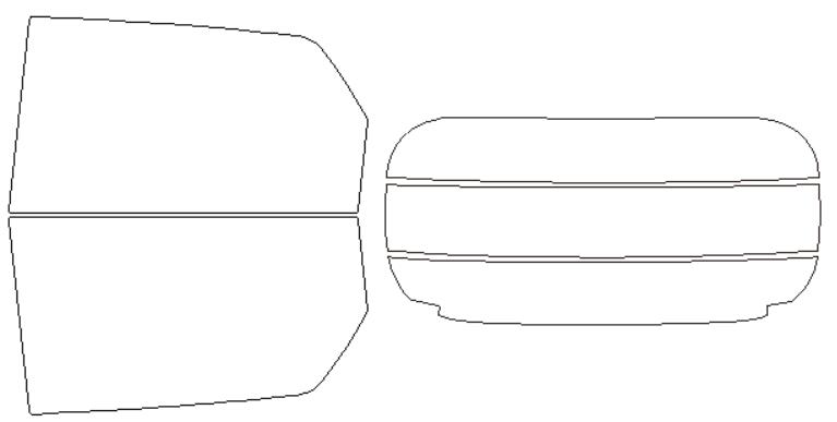 シルフィード カーフィルム カット済み ホンダ 適合 N−WGN（エヌワゴン）　JH1　H25，11〜 断熱スモーク 車 スモークフィルム