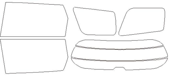 ホンダ 適合 オデッセイ　RB1　H15，10〜 カット済み 色褪せしづらい カーフィルム 車 スモークフィルム UVカット 断熱 遮熱 DIY対応