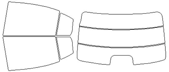 ウインコス カーフィルム カット済み ホンダ 適合 グレイス　GM4　H26，12〜 断熱スモーク 車 スモークフィルム