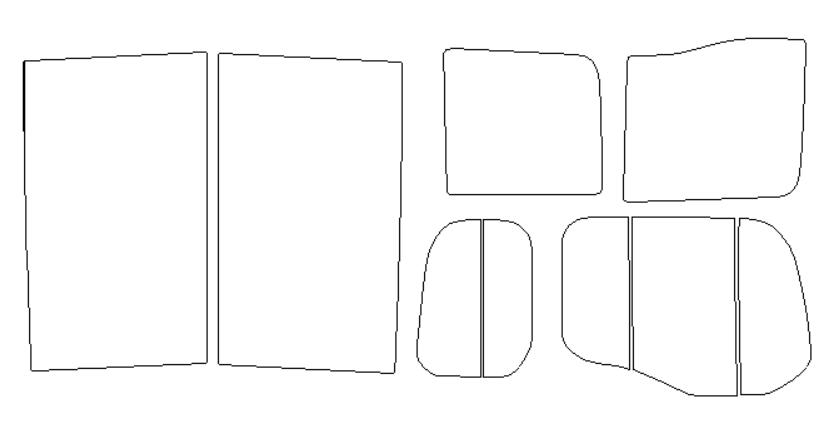 ホンダ 適合 ステップワゴン（スパーダ）　RP1　H27，4〜 カット済み 色褪せしづらい カーフィルム 車 スモークフィルム UVカット 断熱 遮熱 DIY対応