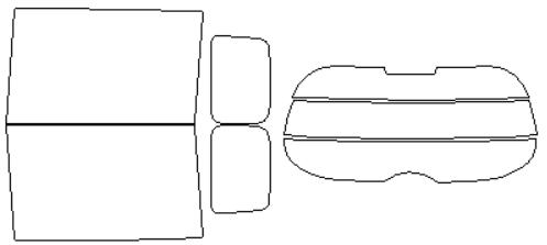 シルフィード カーフィルム カット済み ホンダ 適合 フリード　eHEV　GT5　R6，6〜 断熱スモーク 車 スモークフィルム