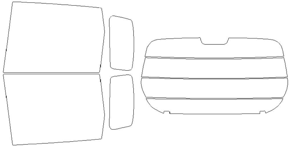 ウインコス カーフィルム カット済み ホンダ 適合 ライフ　JC1　H20．11〜 断熱スモーク 車 スモークフィルム