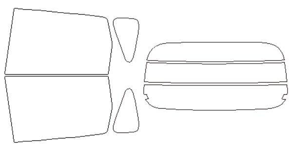 三菱 適合 EKワゴン　B11W　H25，6〜 カット済み 色褪せしづらい カーフィルム 車 スモークフィルム UVカット 断熱 遮熱 DIY対応