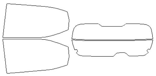 シルフィード カーフィルム カット済み 三菱 適合 eKワゴン（eKクロス）　B33W　H31，3〜 断熱スモーク 車 スモークフィルム