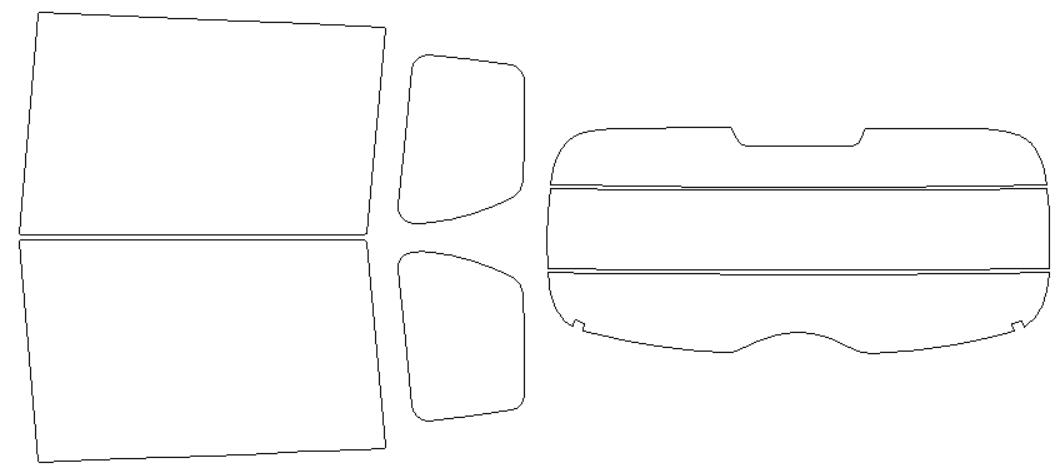 三菱 適合 デリカ　D：2　MB36S　H27，8〜 カット済み 色褪せしづらい カーフィルム 車 スモークフィルム UVカット 断熱 遮熱 DIY対応
