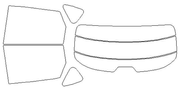シルフィード カーフィルム カット済み マツダ 適合 CX−5　KFEP　H29，2〜 断熱スモーク 車 スモークフィルム