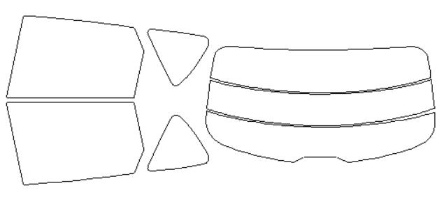 シルフィード カーフィルム カット済み マツダ 適合 アクセラ　5ドア　BK3P　H15，10〜 断熱スモーク ..