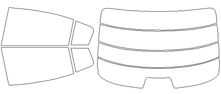 マツダ 適合 アテンザ　セダン　GJEFP　H24，11〜 カット済み 色褪せしづらい カーフィルム 車 スモークフィルム UVカット 断熱 遮熱 DIY対応