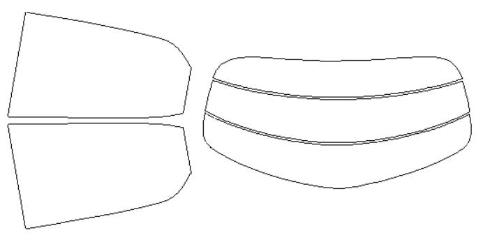 シルフィード カーフィルム カット済み マツダ 適合 デミオ　DE3FS　H19．7〜 断熱スモーク 車 スモークフィルム