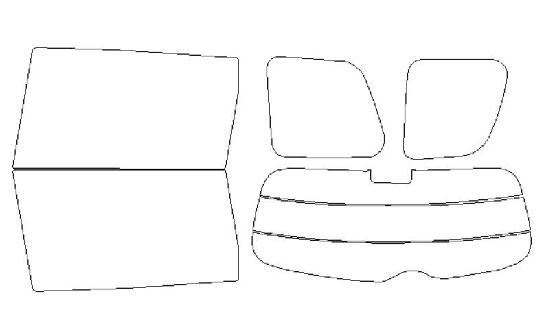 マツダ 適合 ビアンテ　CCEFW　H20，7〜 カット済み 色褪せしづらい カーフィルム 車 スモークフィルム UVカット 断熱 遮熱 DIY対応