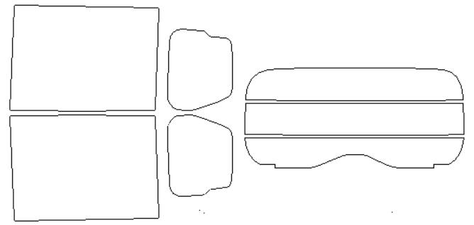 ウインコス カーフィルム カット済み マツダ 適合 フレア　ワゴン　カスタム　MM94S　R5，12〜 アンテナ付き 断熱スモーク 車 スモークフィルム