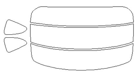 スバル 適合 BRZ　ZD8　R3，8～ カット済み 色褪せしづらい カーフィルム 車 スモークフィルム UVカット 断熱 遮熱 DIY対応