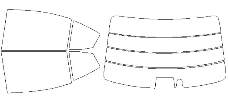 ウインコス カーフィルム カット済み スバル 適合 WRX（STI）　VAG　H26，8〜 断熱スモーク 車 スモークフィルム