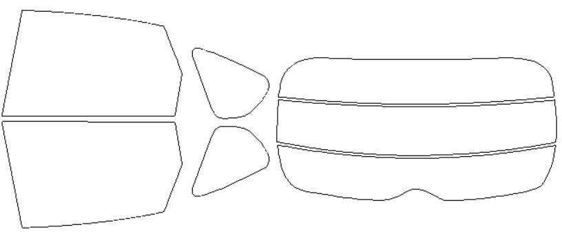 スバル 適合 インプレッサ　5ドア　GH2　H19，6～ カット済み 色褪せしづらい カーフィルム 車 スモークフィルム UVカット 断熱 遮熱 DIY対応