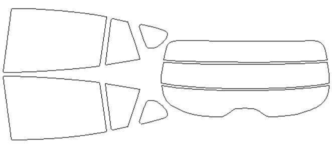 シルフィード カーフィルム カット済み スバル 適合 インプレッサ　XV　GT3　H29，4〜 断熱スモーク 車 スモークフィルム